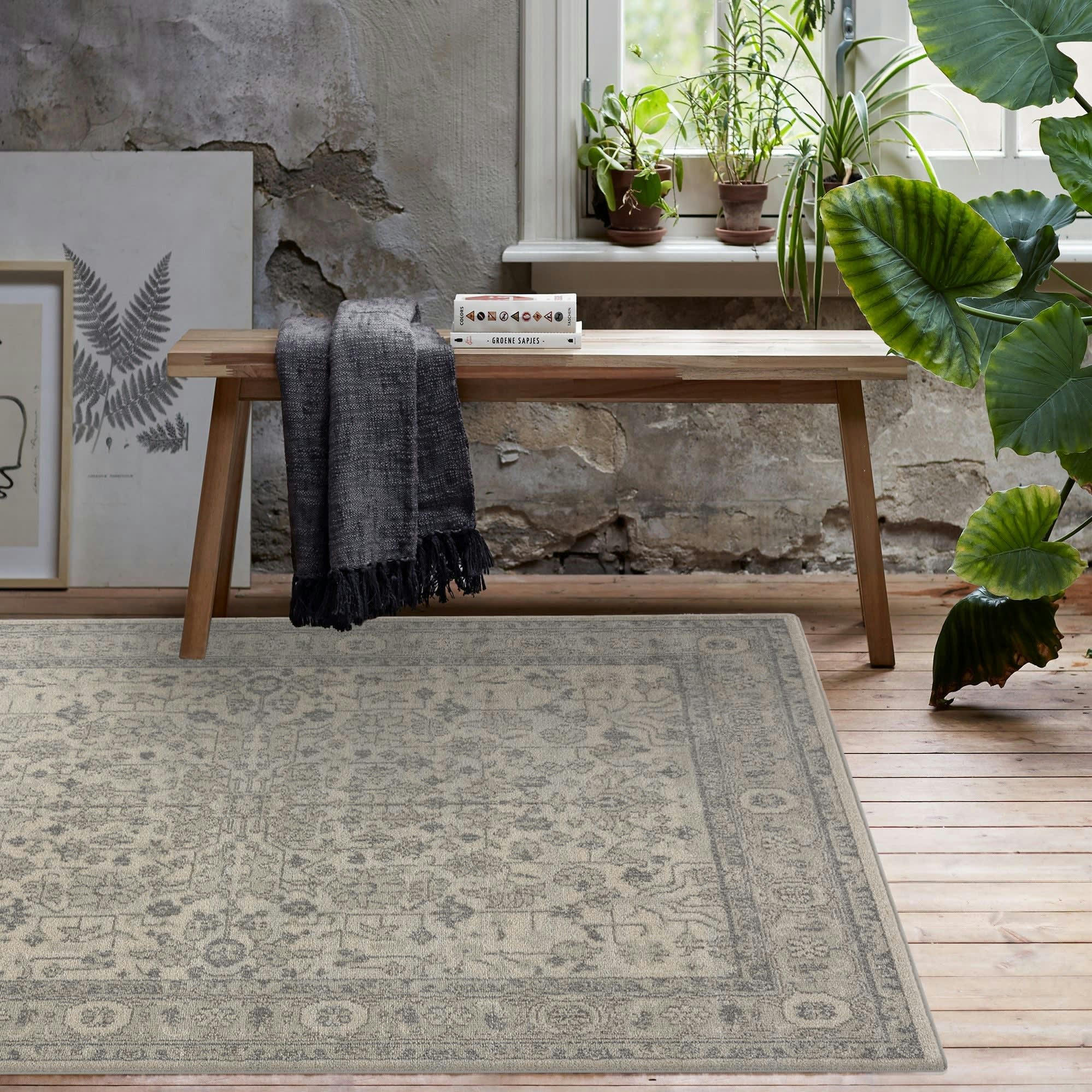 MILAN - Tapis d'inspiration designer beige 120x170cm