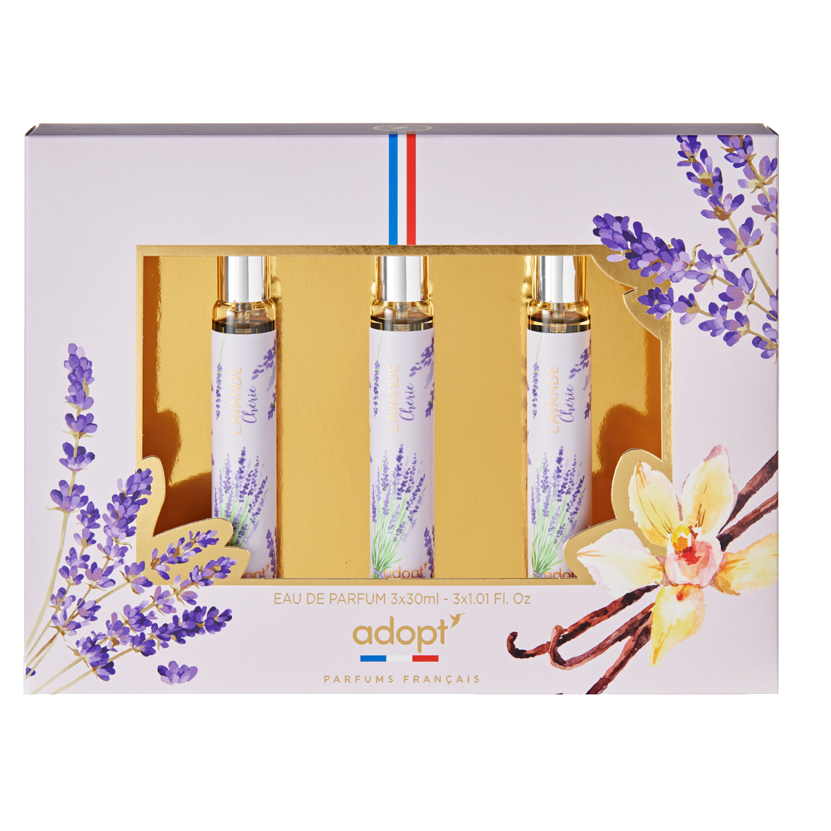 Trio LavandeCOFFRET 3 EAUX DE PARFUMS LAVANDE CHERIE 30 ML