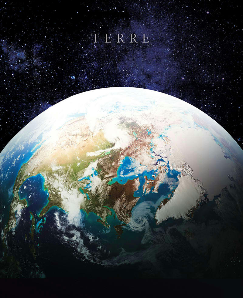 - Tableau sur toile Terre 40x50