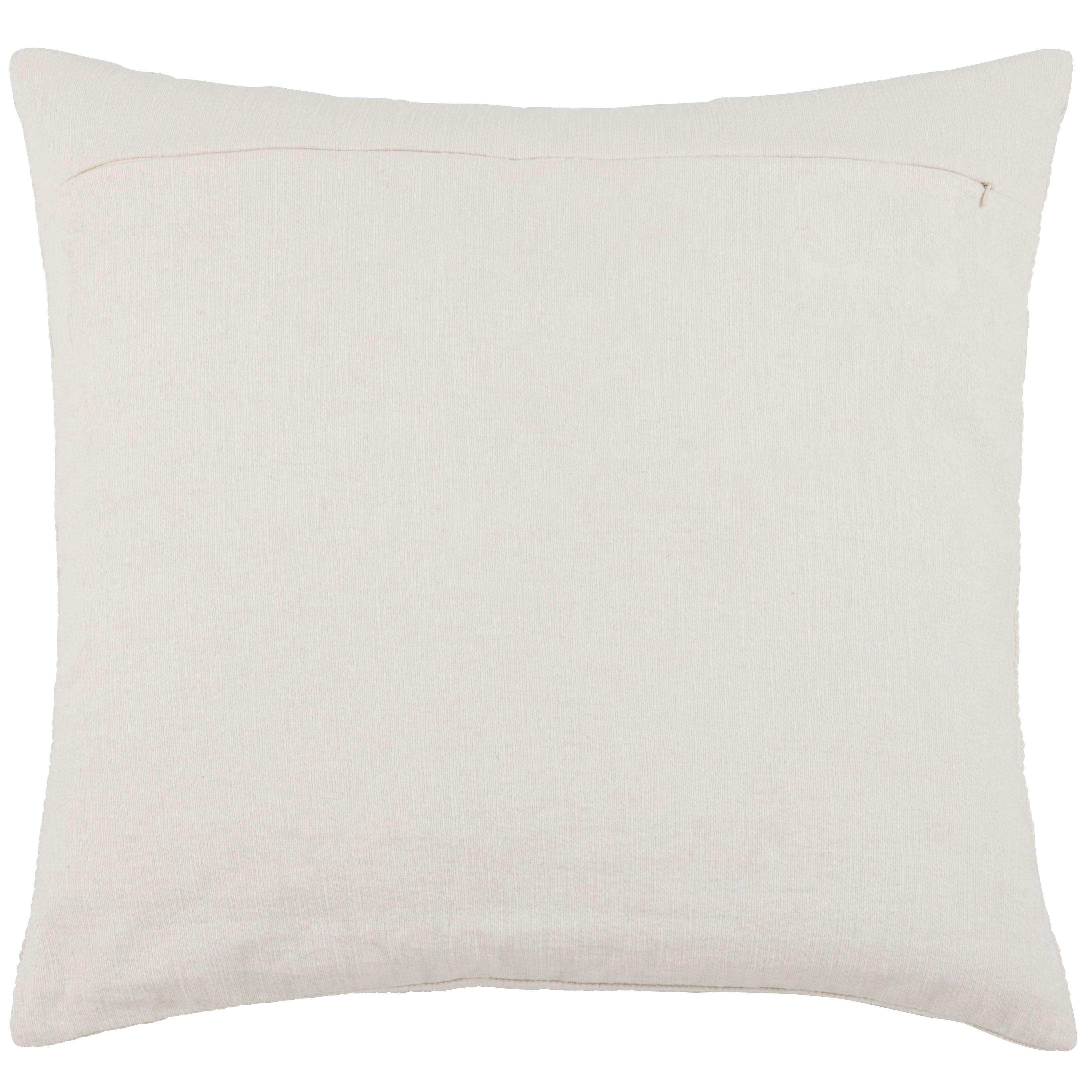 INAC - Coussin blanc avec galon 60x60