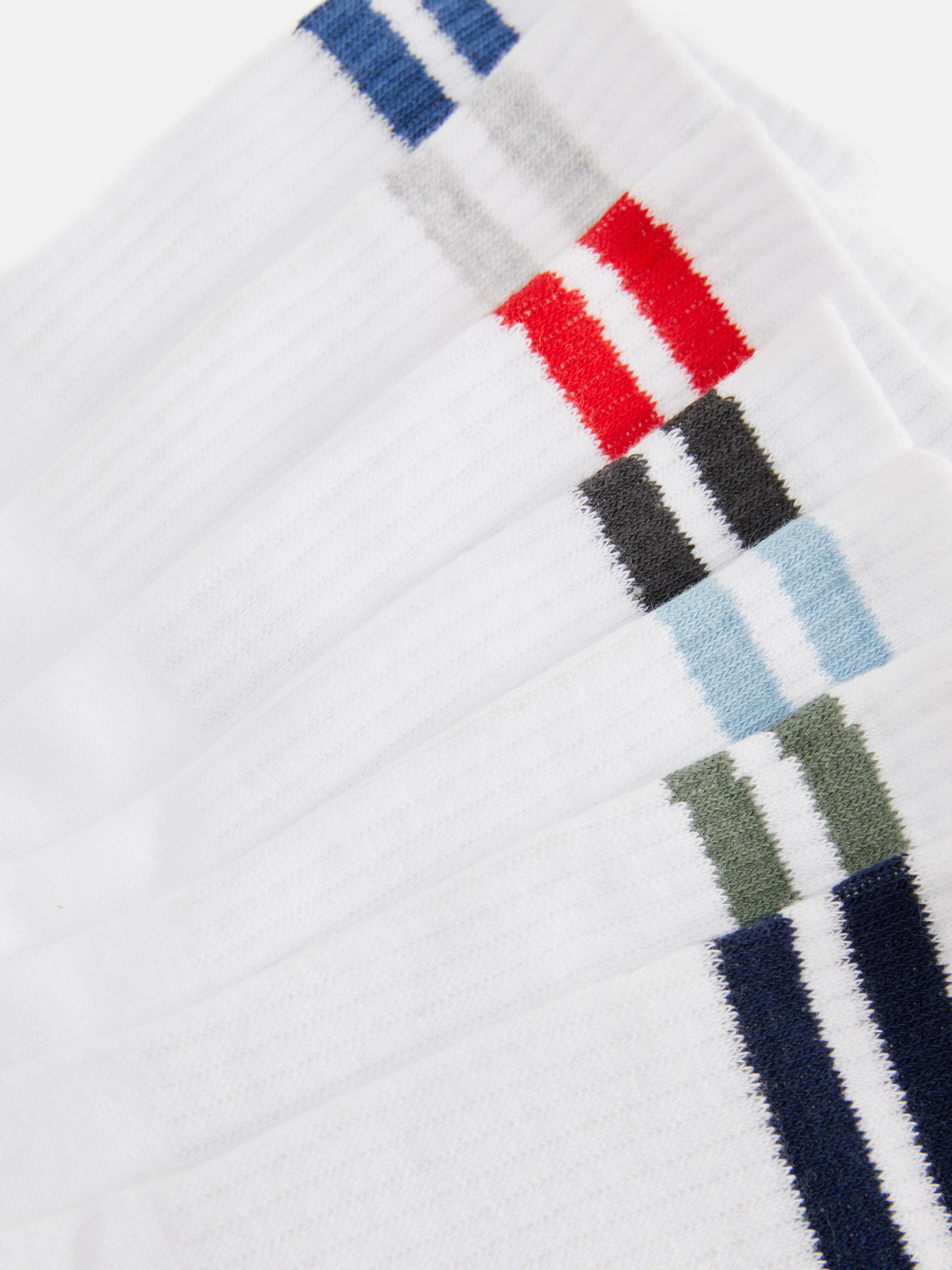 7pk Stripe Sports Socks