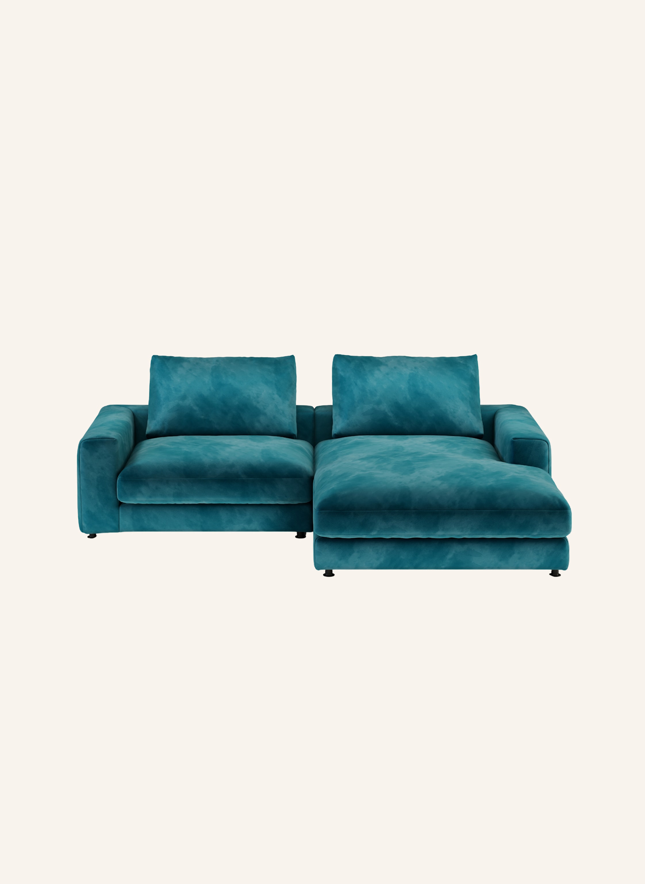 nydo 3-Sitzer Ecksofa MOSLER, rechts, Velours