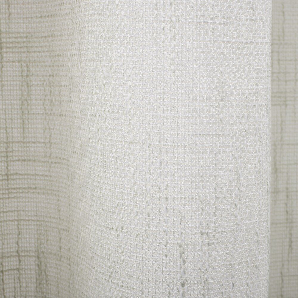 Rideau à oeillets jacquard polyester uni 135x240cm (2 modèles)