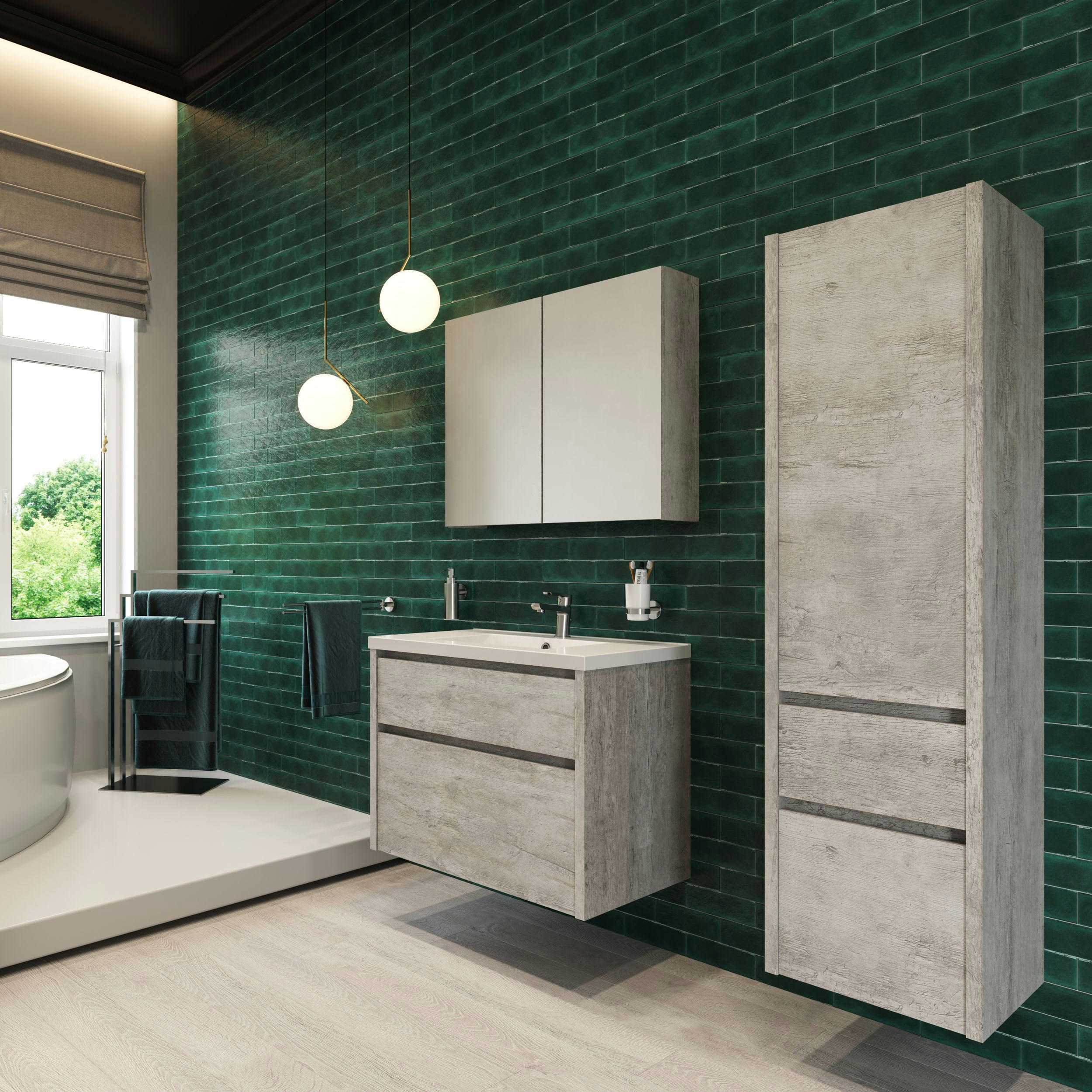 COPERBLINK - Porte-serviette chromé double à fixer L45cm