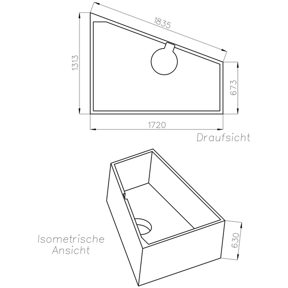 Wannenträger »Galia«, BxHxL: 131,3 x 63 x 172 cm, weiß