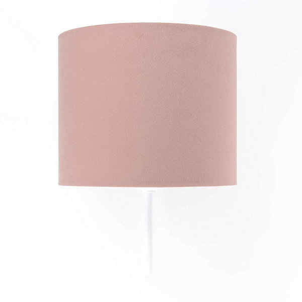 Applique jasmine bebe 20 x 20 x 27 cm Velours rose poudré intérieur blanc