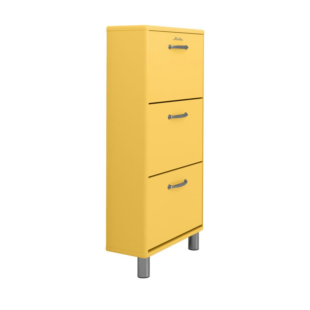 MALIBU - Meuble à chaussures L58cm jaune