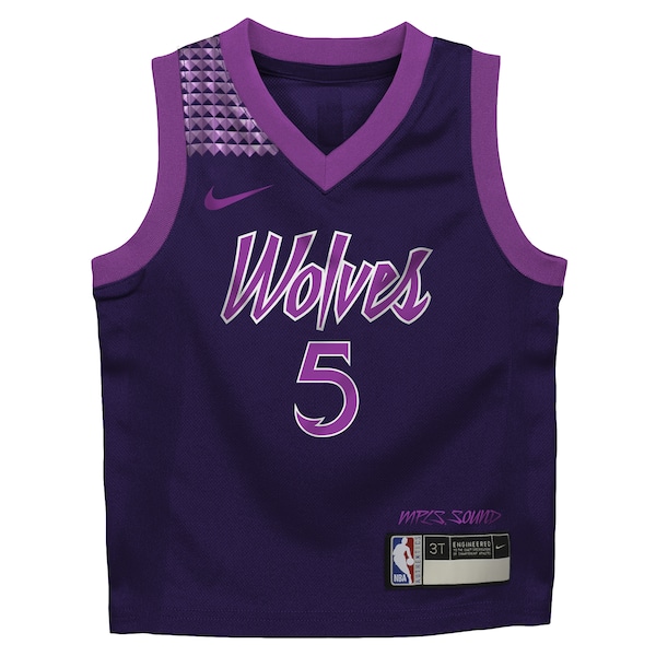 Anthony Edwards Minnesota Timberwolves Nike Preschool 2025/26 City Edition Swingman Jersey - Purple