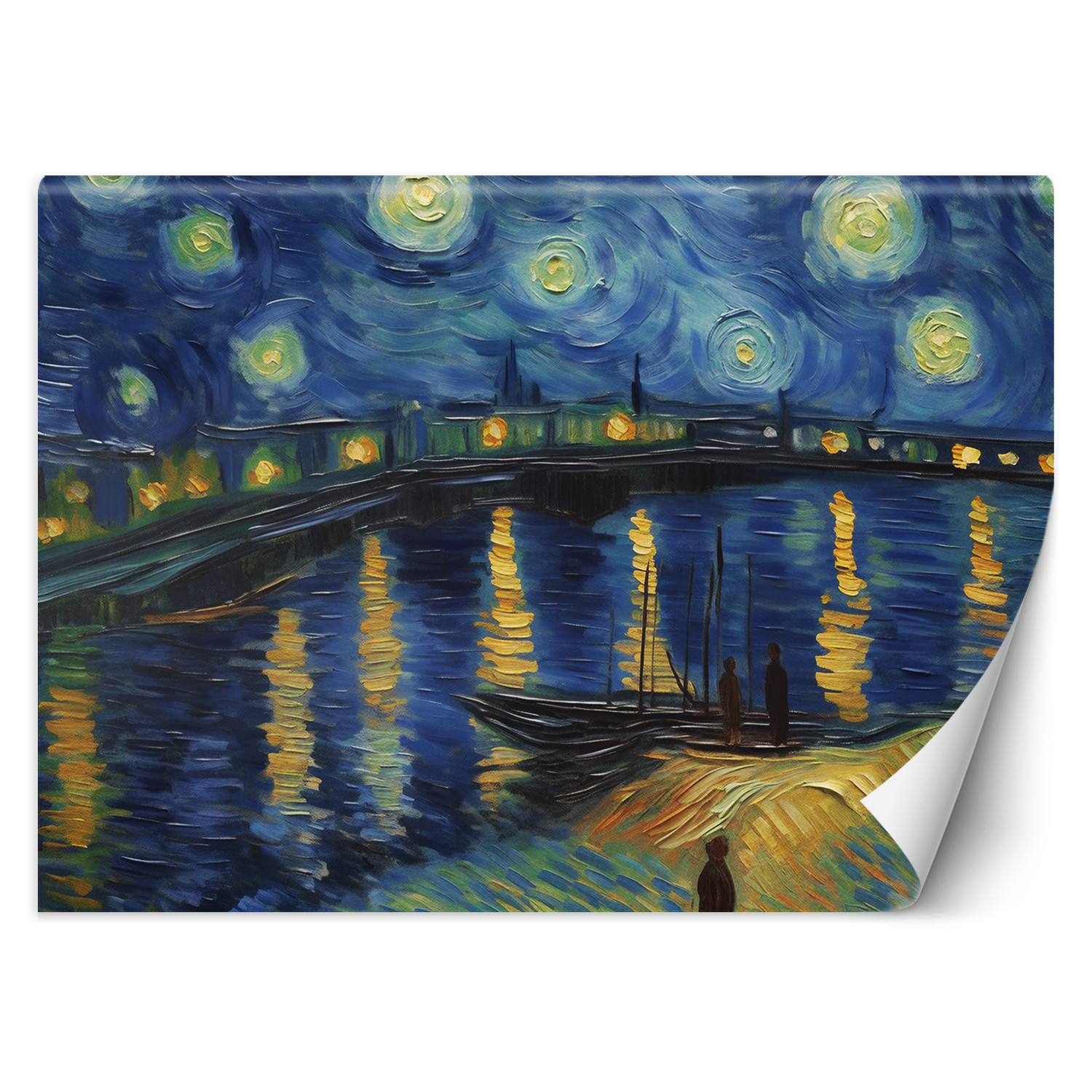 Feeby Fototapeta, Gwiaździsta noc nad Rodanem - V. van Gogh 150x105