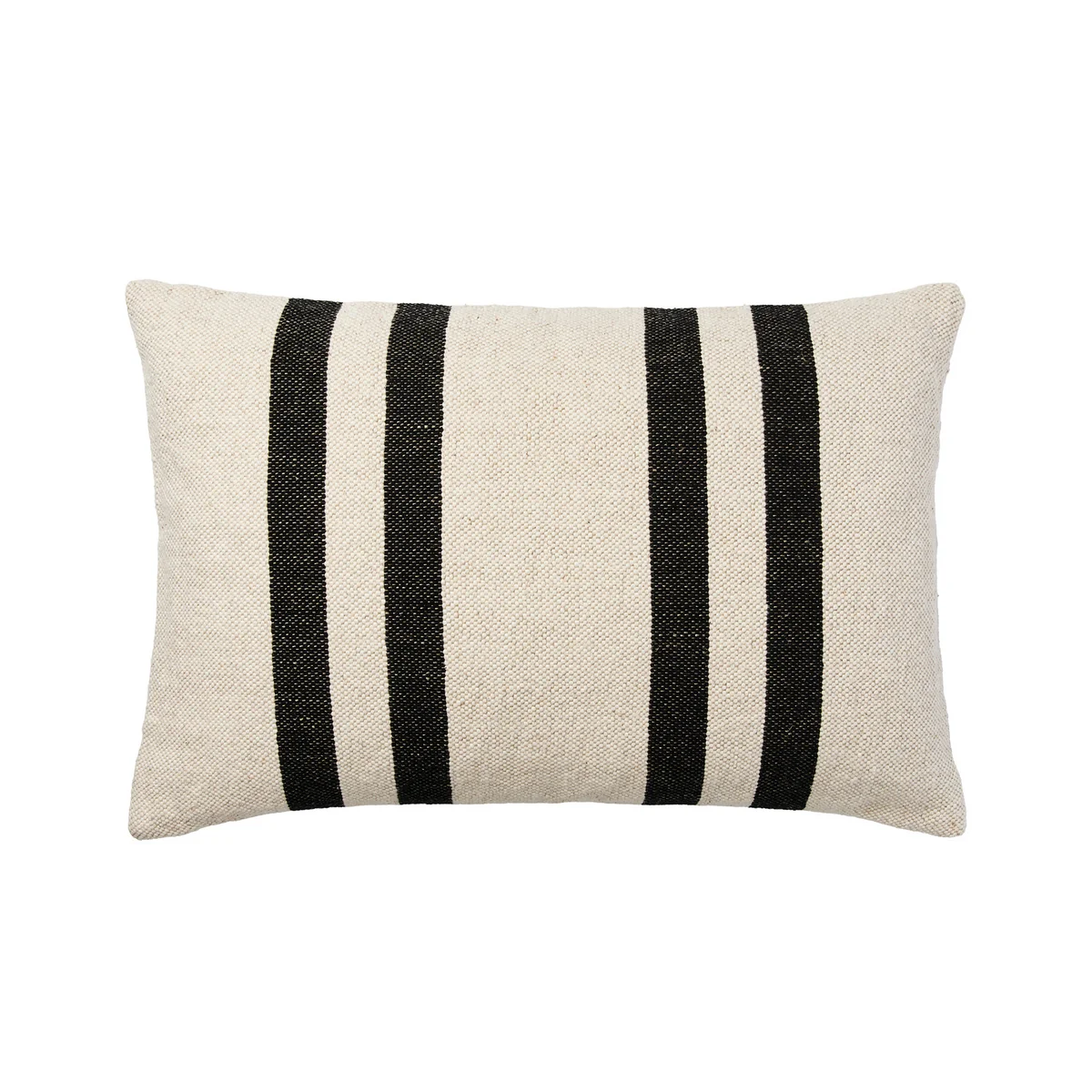 Broste Copenhagen - Sigrun Kissenbezug, 40 x 60 cm, hellbeige / schwarz