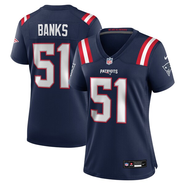 Keshawn Banks New England Patriots Nike Women's  Game Jersey -  Navy