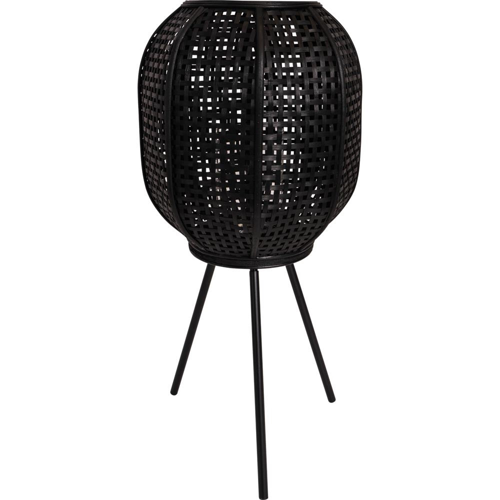Lesli Living lantaarn Macy - zwart - Ø32x66cm