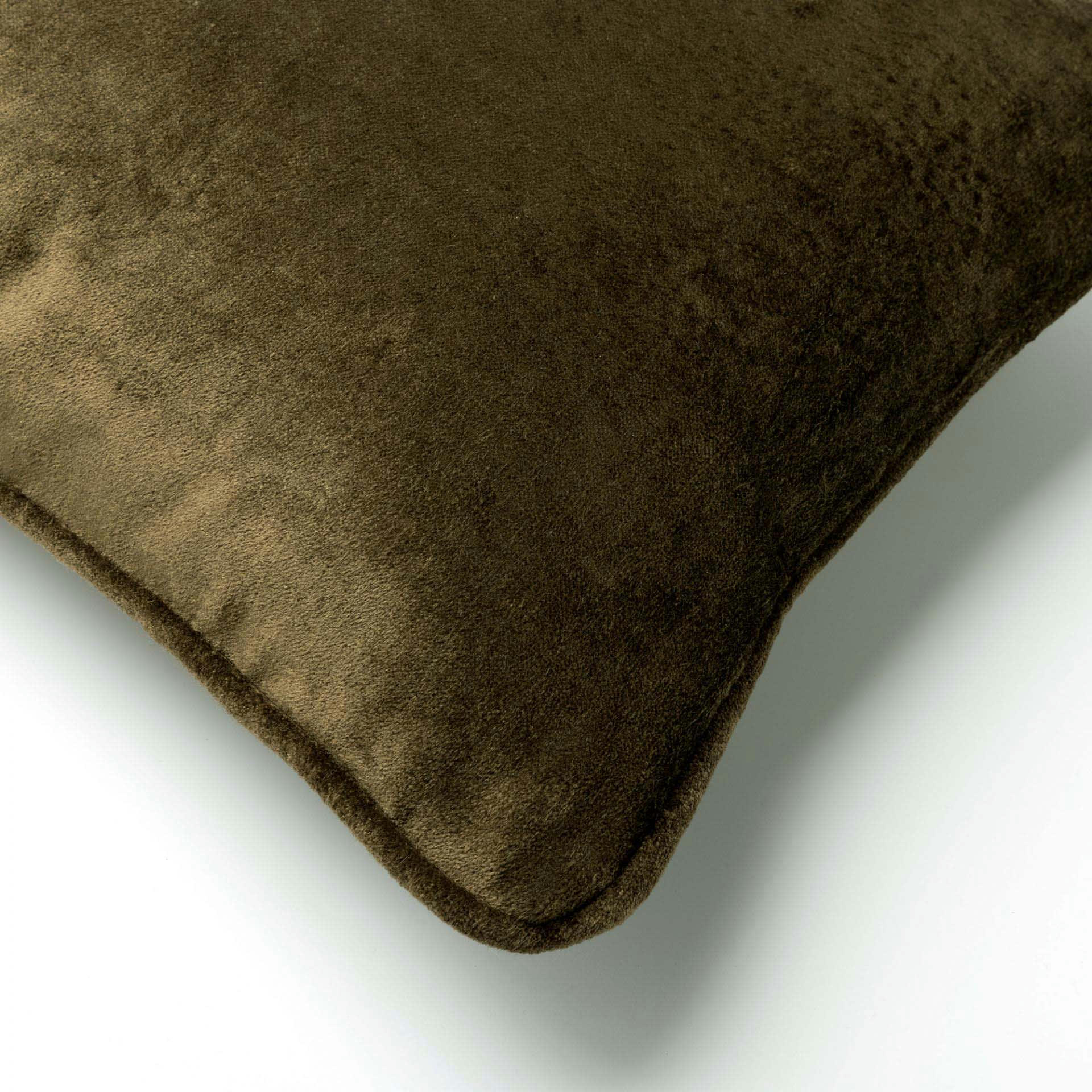 - Coussin vert en velours 50x50 cm uni