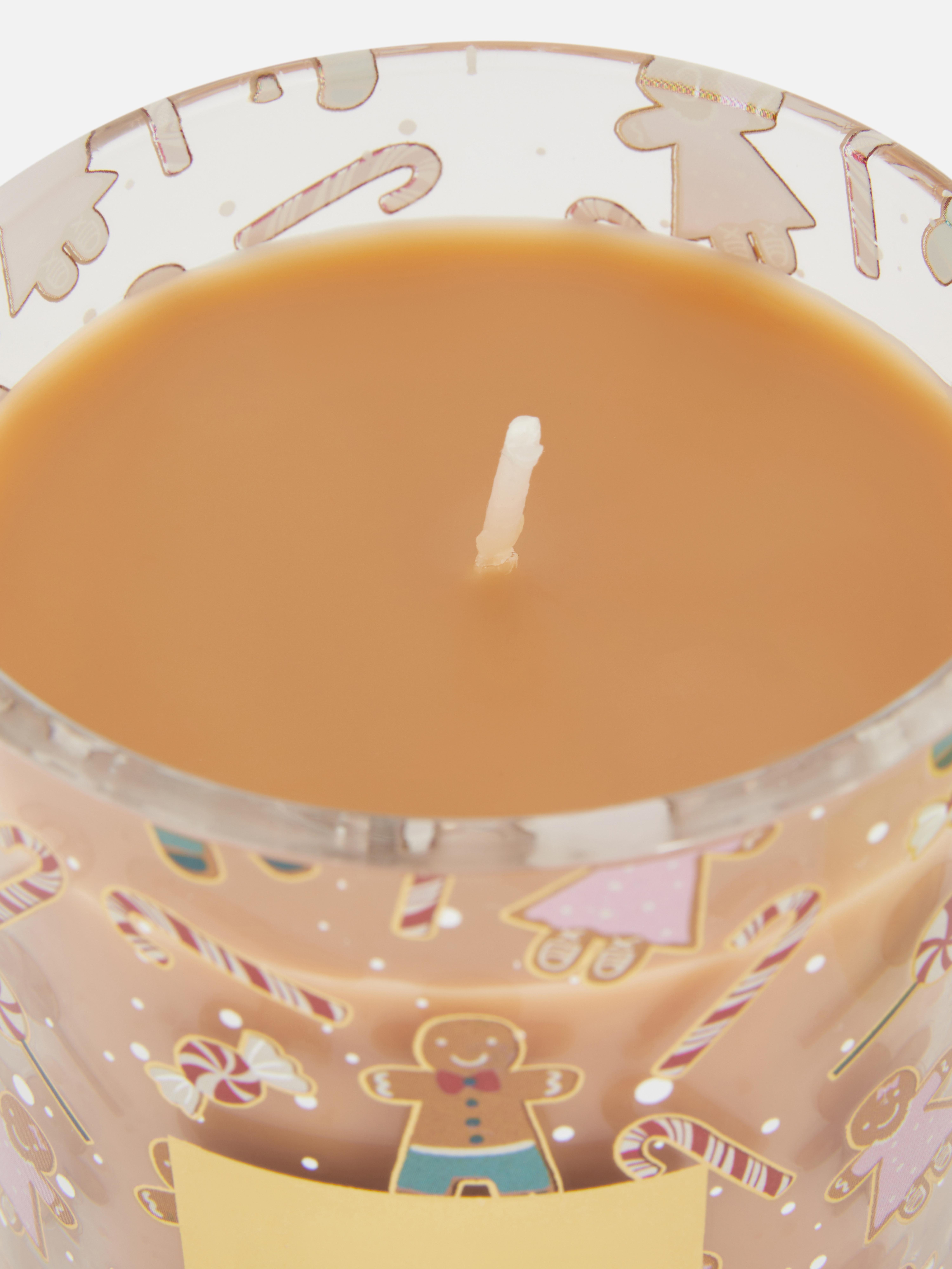 Festive Scented Candle In Lidded Jar