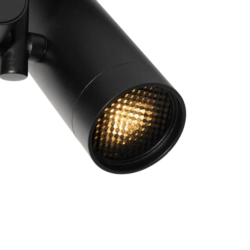 Qazqa railverlichting iconic zwart gu10