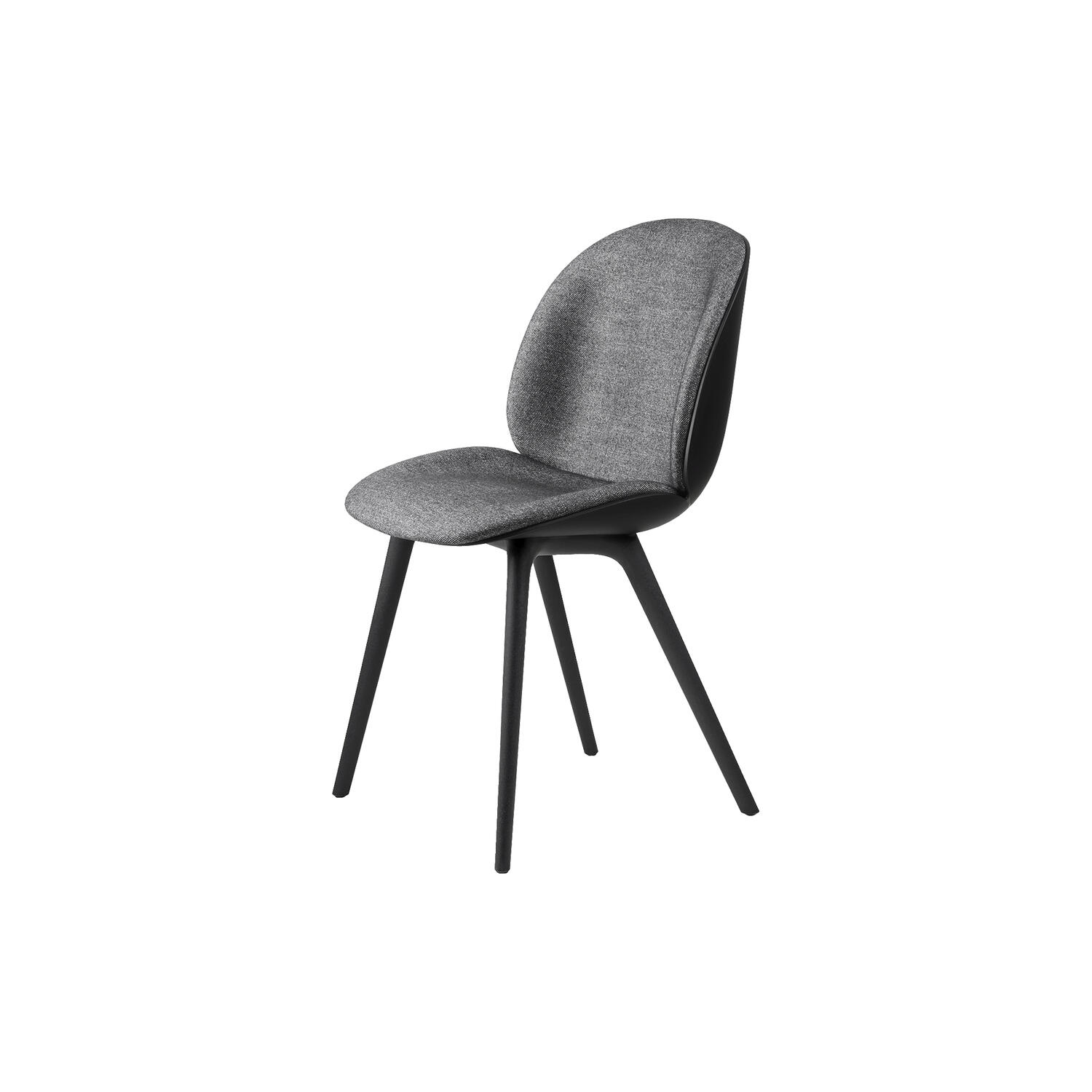 Beetle Dining Chair Front Upholstered, Plain 0023/black