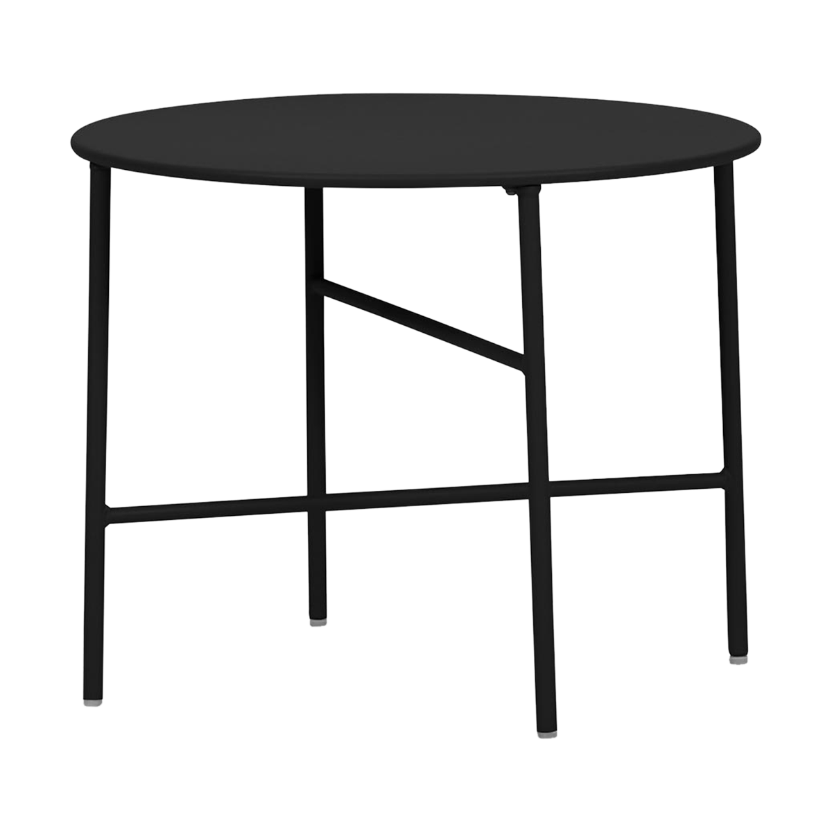 Lisomme Mila metalen tuin salontafel zwart - Ø 50 cm