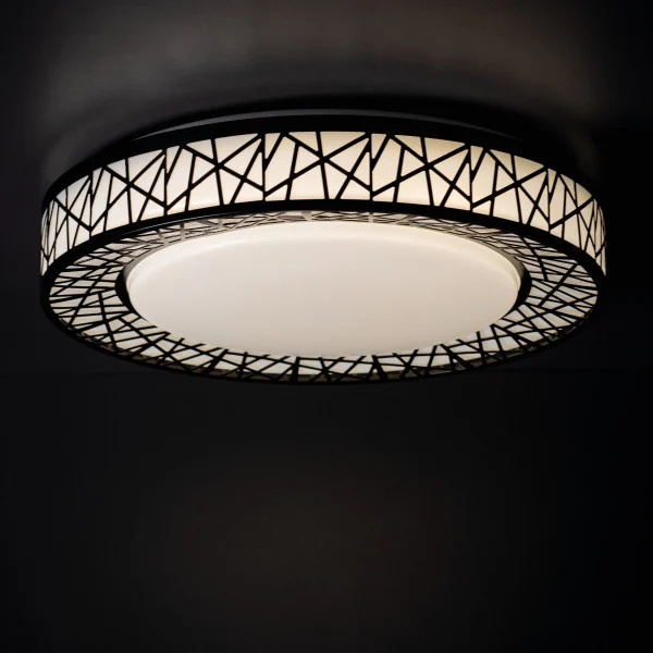 Plafon Amaziokrągły czarno-biały LED 1x17.5W 38cm 925lm IP20 Kanlux