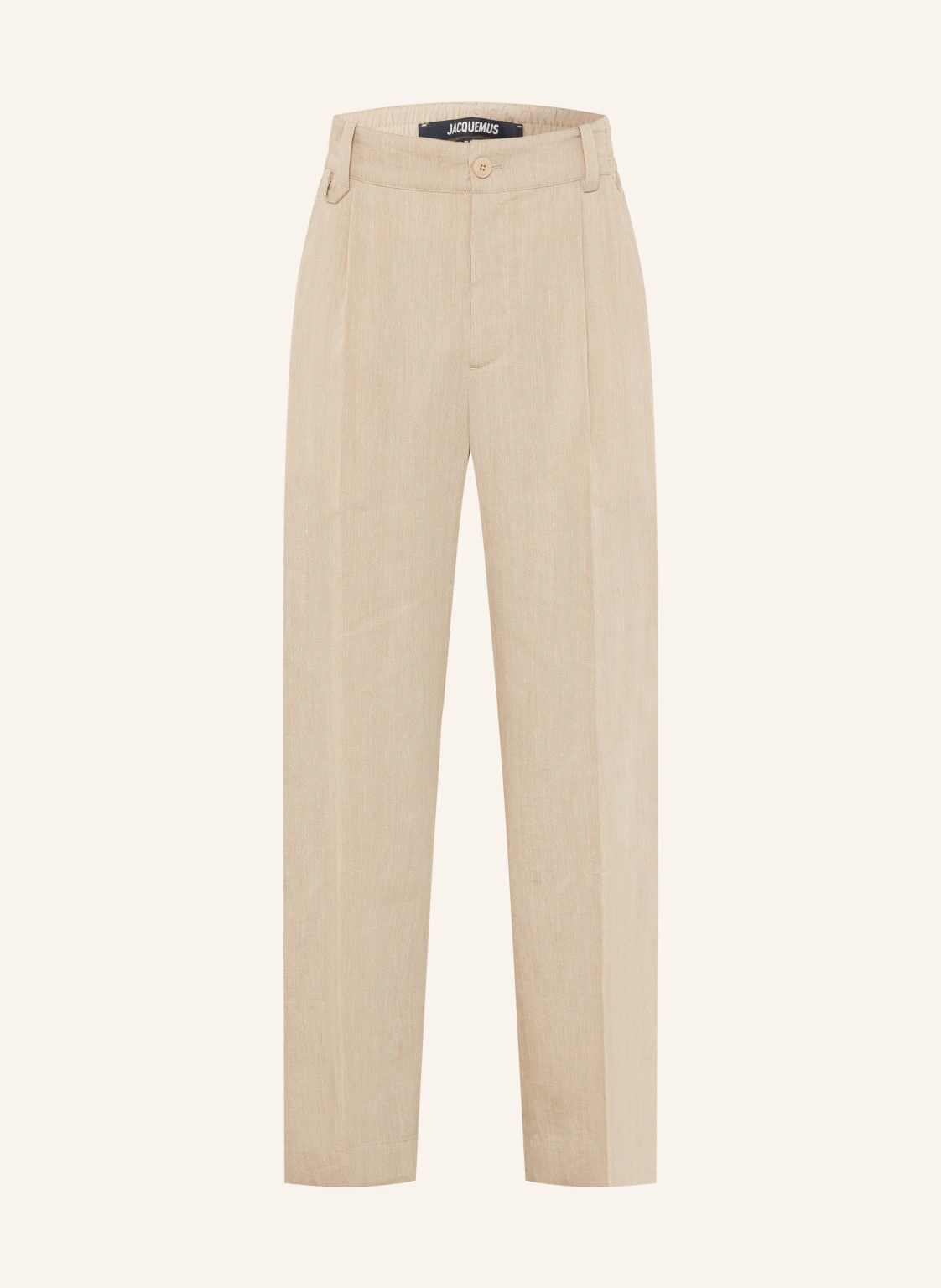 JACQUEMUS Hose LE PANTALON CROISIERE Regular Fit mit Leinen