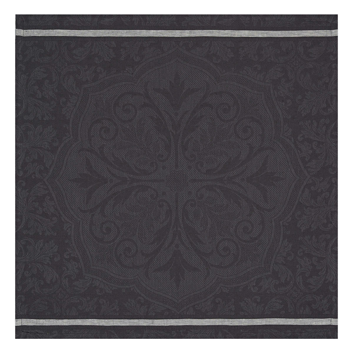 ARMOIRIES - Serviette en lin jais 58 x 58