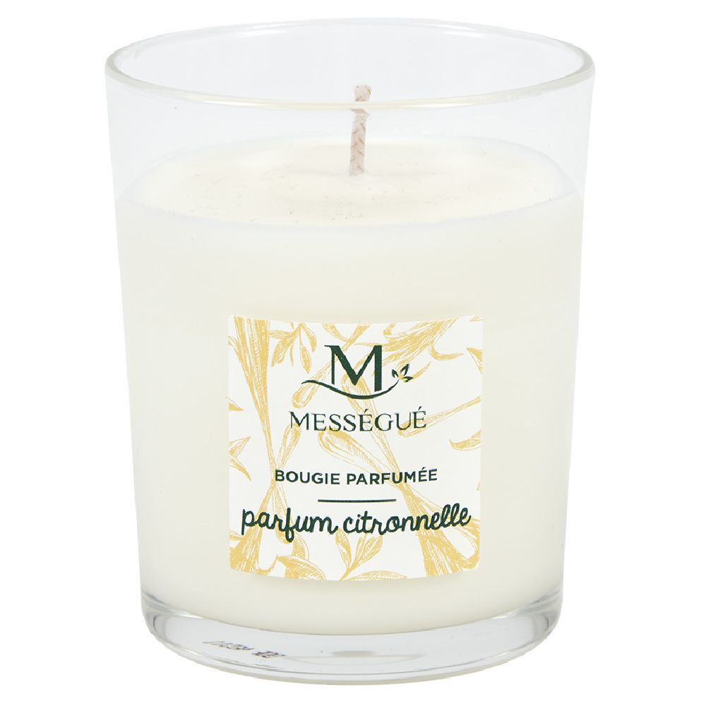 Bougie naturelle parfumée citronnelle Mességué