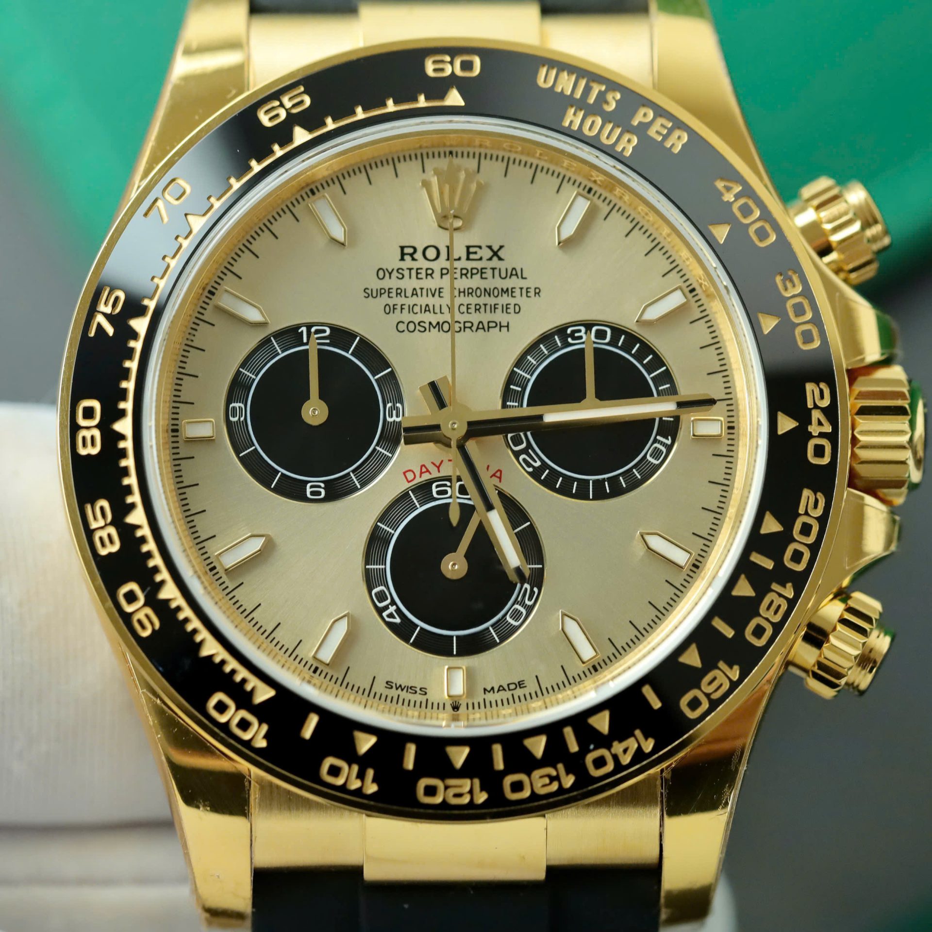Rolex Daytona 126518 YG Plated Champagne Dial 40mm Oysterflex Super Clone
