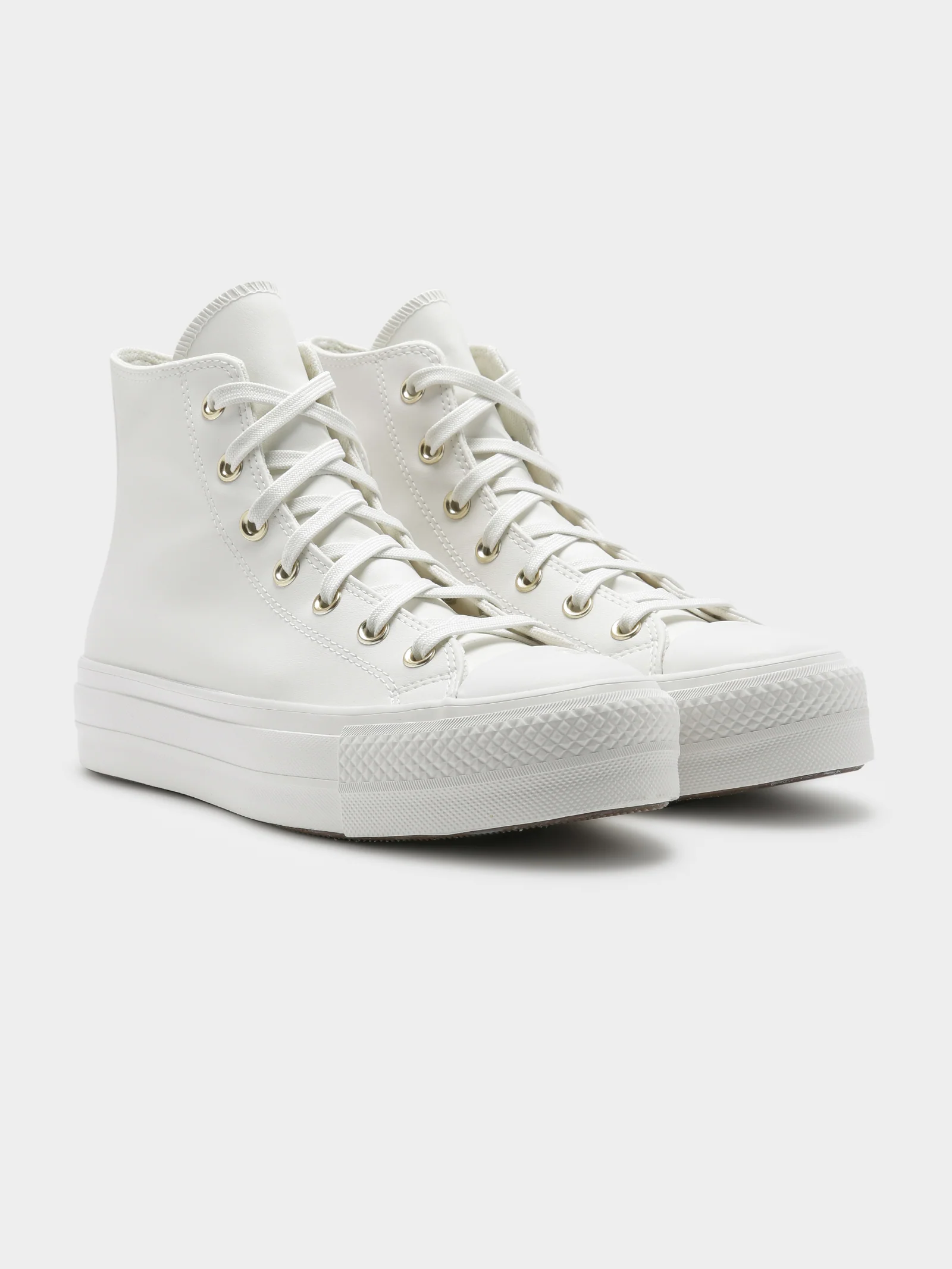 Womens Chuck Taylor Synthetic Leather Lift High Tops