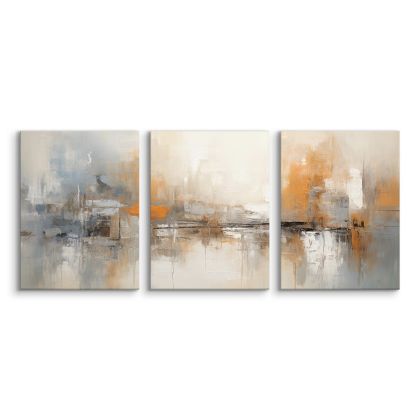 3x Obraz Set Abstrakcja W Nowoczesnym Stylu 30x40cm
