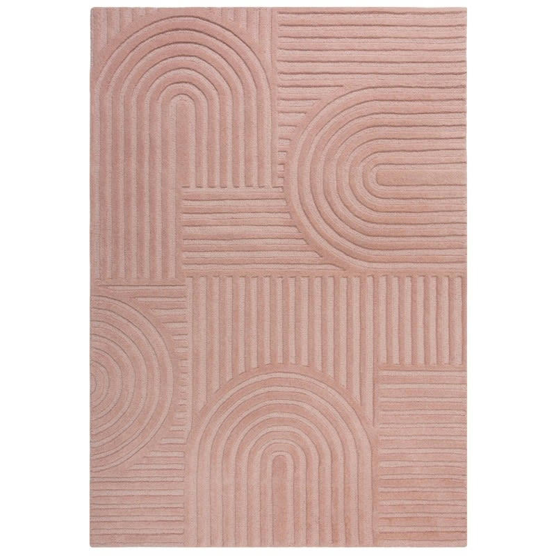 GARDEN - Tapis design rose poudré 3D zen 160 x 230