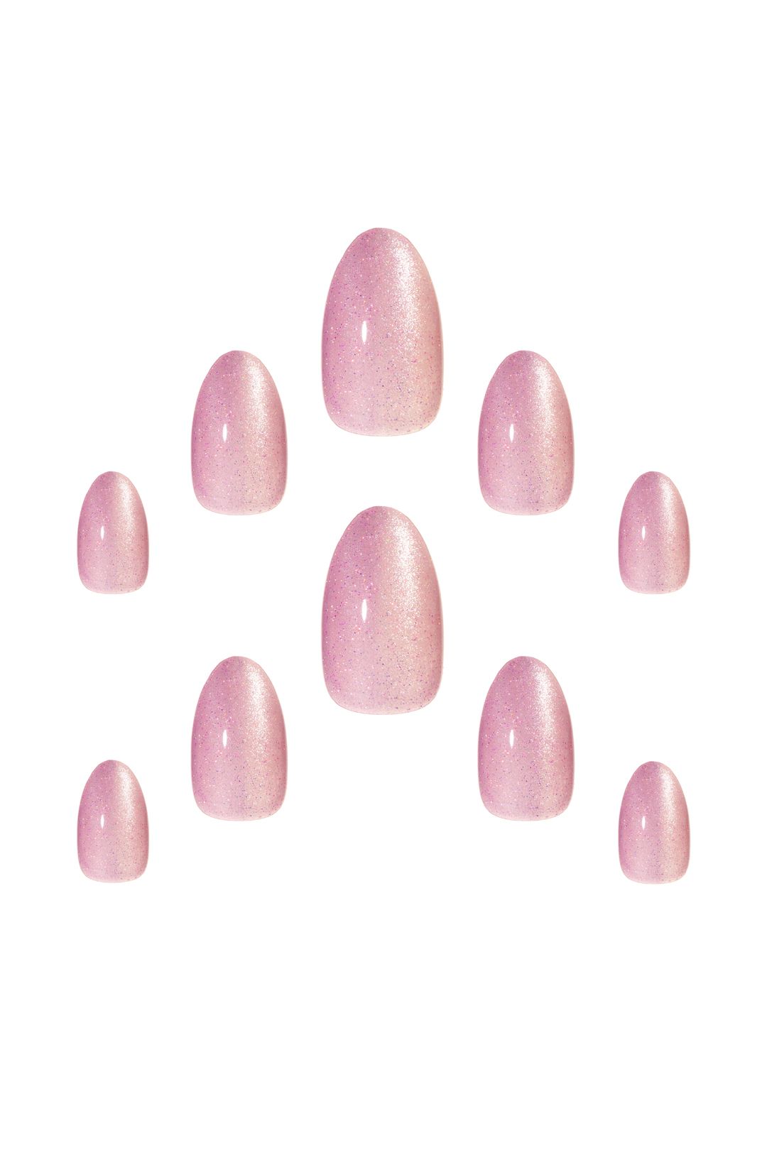 Elegant Touch Gel Finish False Nails- Cat Eye Aurora