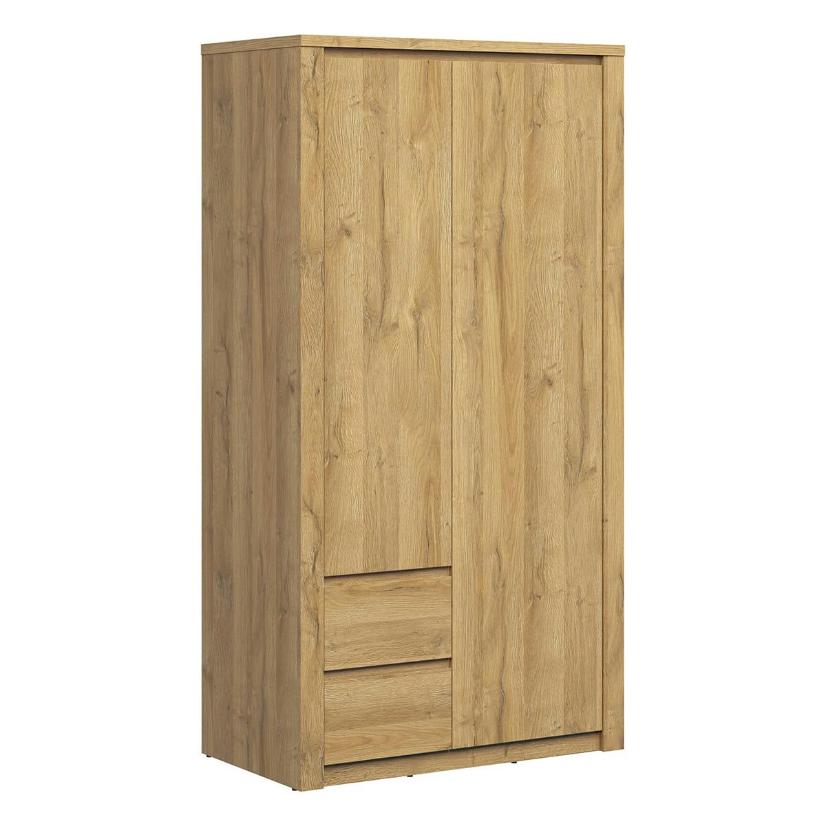 - Armoire 2 portes 2 tiroir naturel