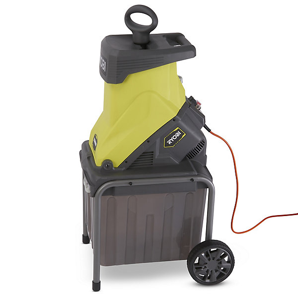 Broyeur de végétaux électrique filaire 2500 W, branche maxi 45 mm, bruit 106,5 dB(A), collecte 40 L, Ryobi RSH2545B