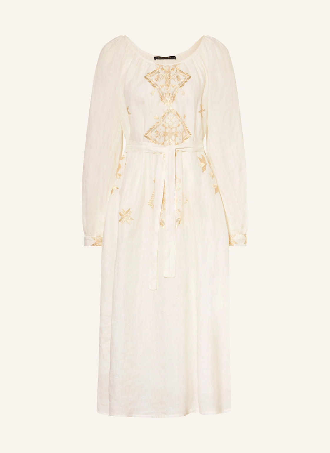 Greek Archaic Kori Strandkleid LEFKADA mit Glitzergarn