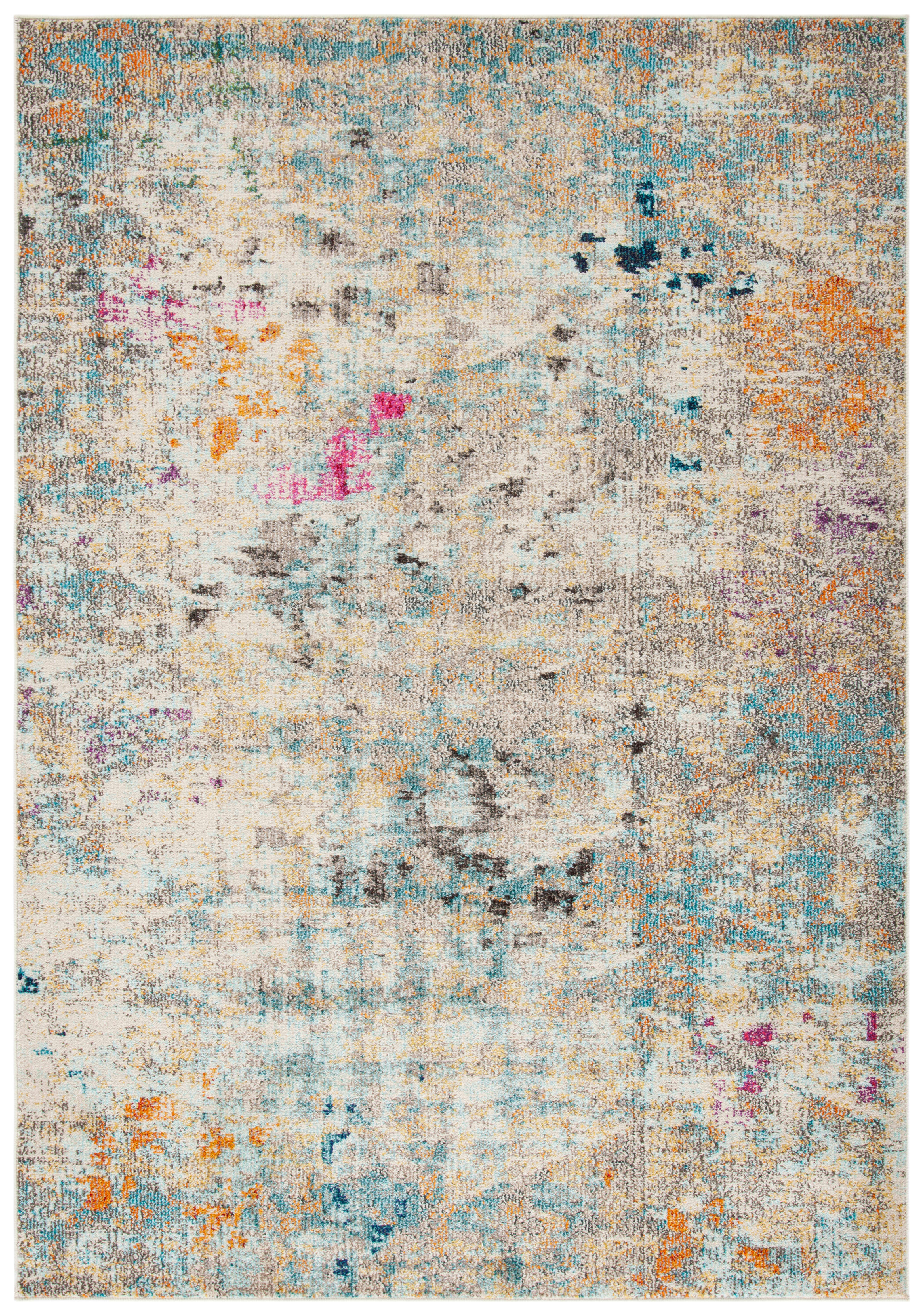 MADISON - Tapis de salon interieur en gris & or, 122 x 183 cm