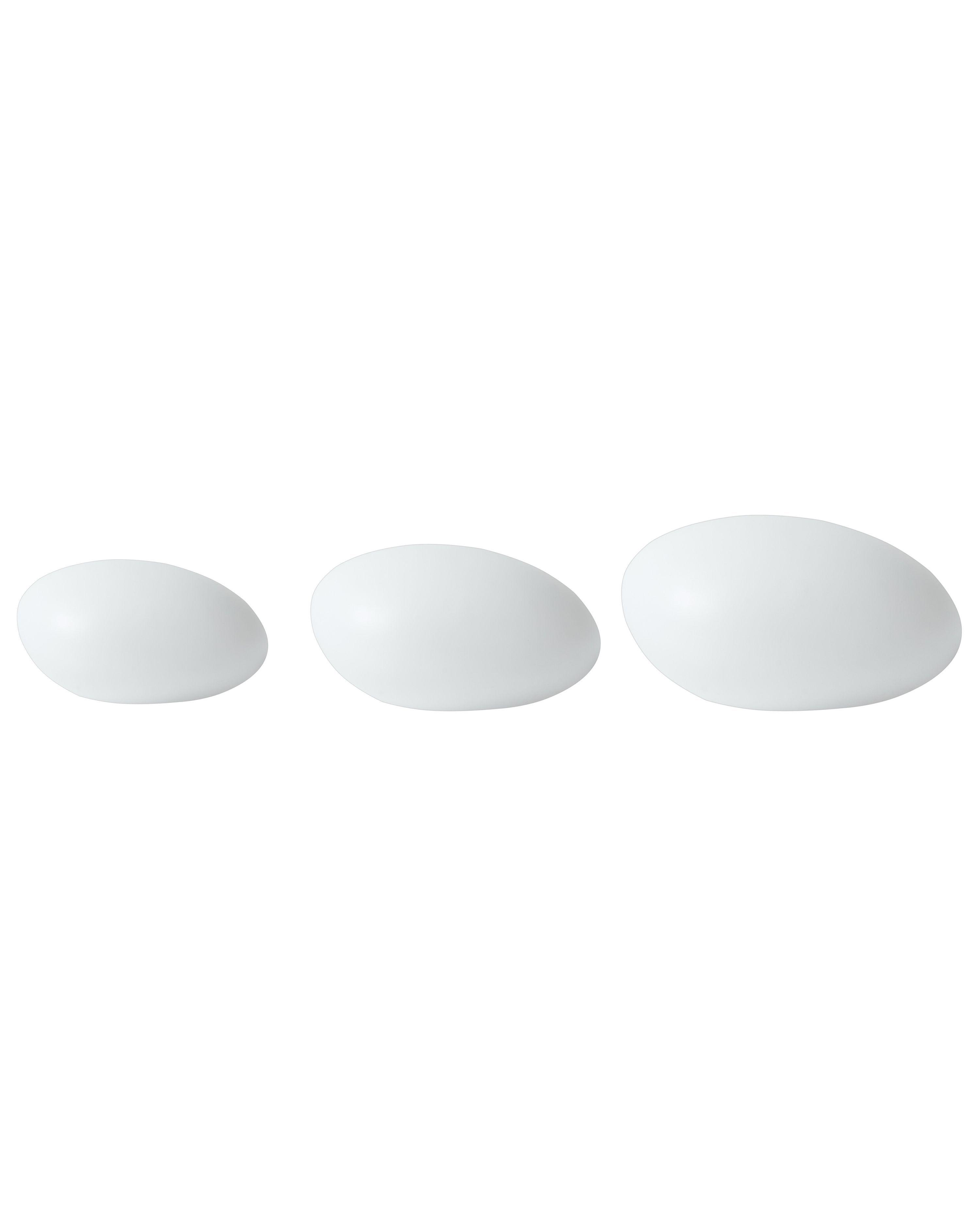 Set of 3 Outdoor LED Decorative Lamps FARALLON with Remote White