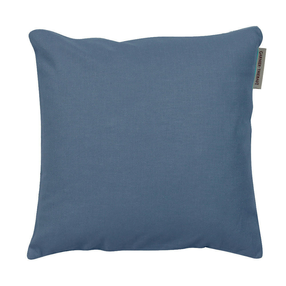 CONFETTIS BLEUET - Housse de coussin  pur coton bleu 40x40