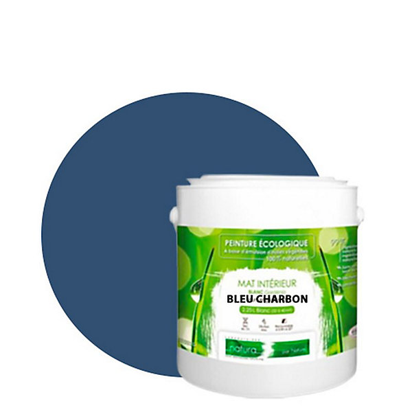 Bleu Charbon Peinture interieur aspact mat Natura - Bleu Charbon - 2.5L