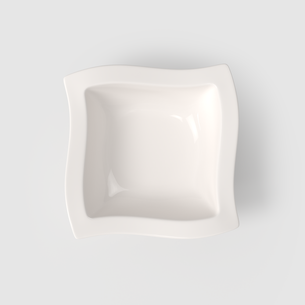 NewWave Serving Bowl - White, 33.9 oz, Premium Porcelain