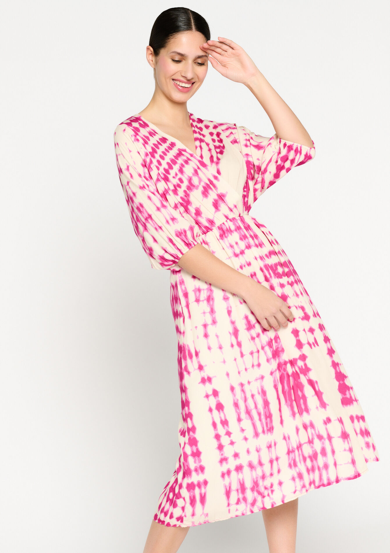 Maxi-jurk met tie-dye