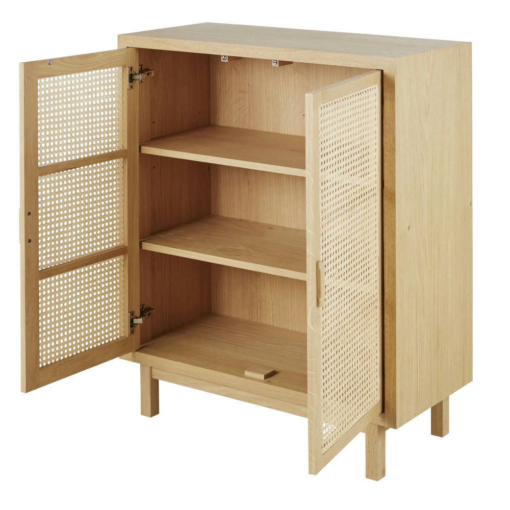 Canopy - Cabinet de rangement 2 portes cannage en rotin