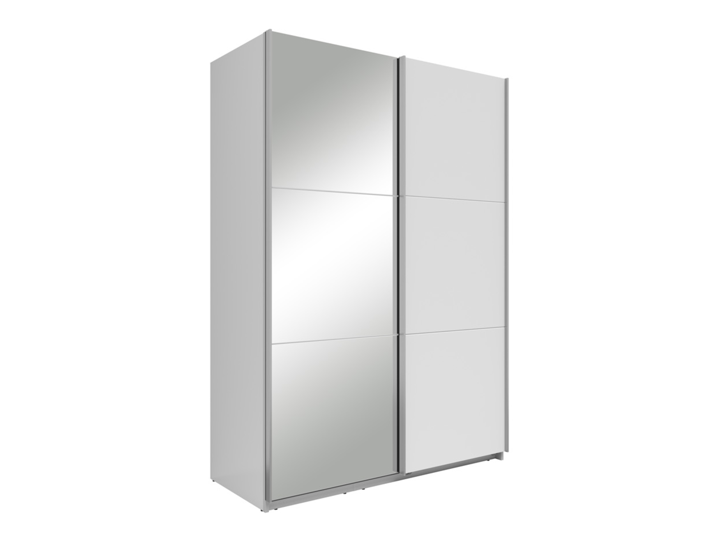 Szafa przesuwna Neo 150 cm z lustrem biała