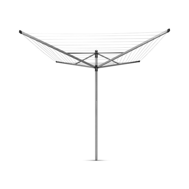 Séchoir parapluie Lift-O-Matic gris métallique 60 m avec ancre BRABANTIA