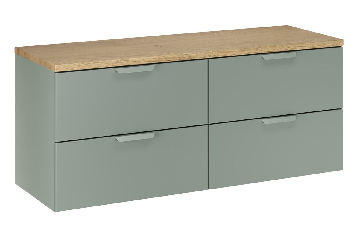 Szafka pod Umywalkę Aster Green 120cm z Blatem