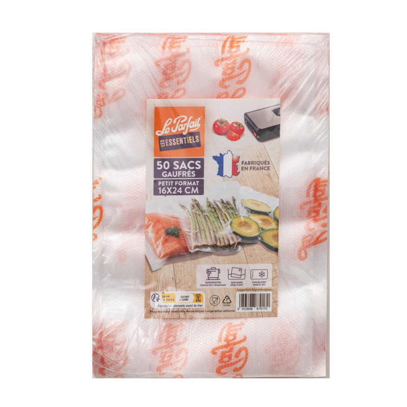 Sac de conservation sous-vide gaufré 16 x 24 cm​ 50 pièces LE PARFAIT