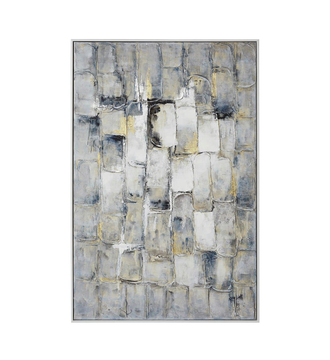 BERNA - Tableau à l'huile en bois bleu, 80x120 cm