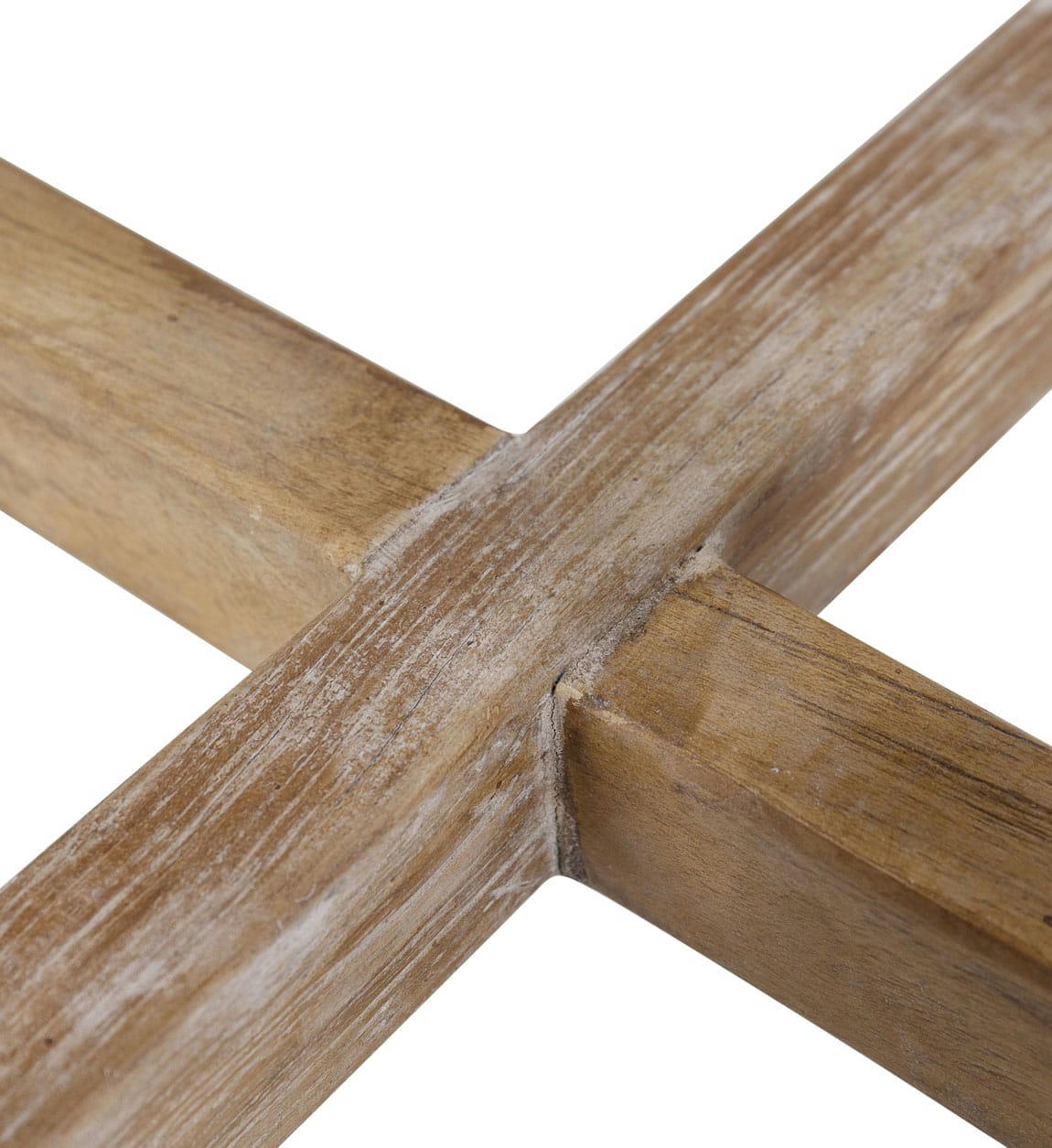 - Table basse en teck naturel Ø 50 cm