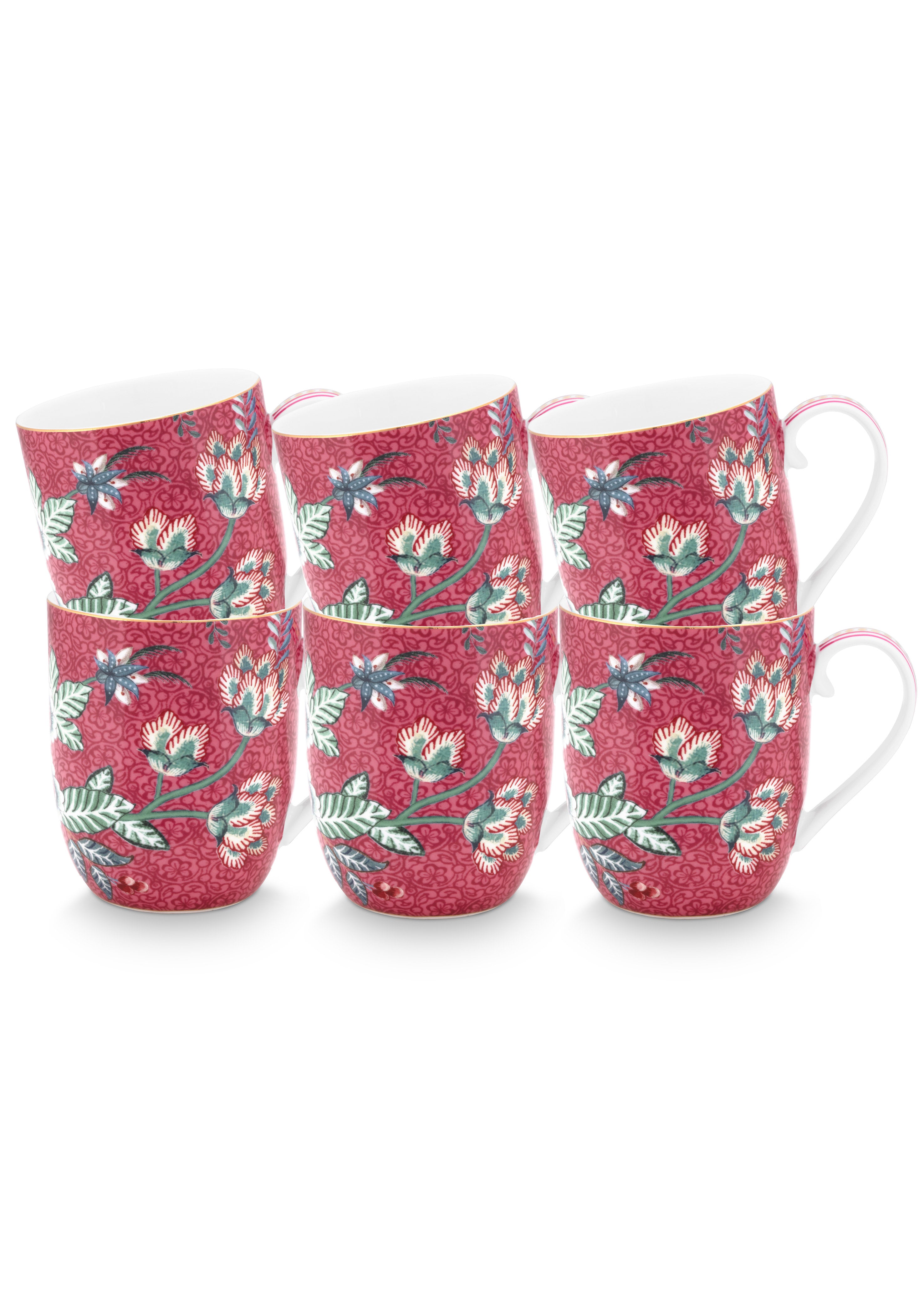 Pip Studio - Flower Festival Mokken - Servies set van 6 - 200ml