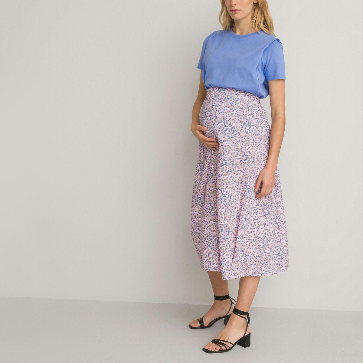 Jupe de grossesse, imprimé fleurs