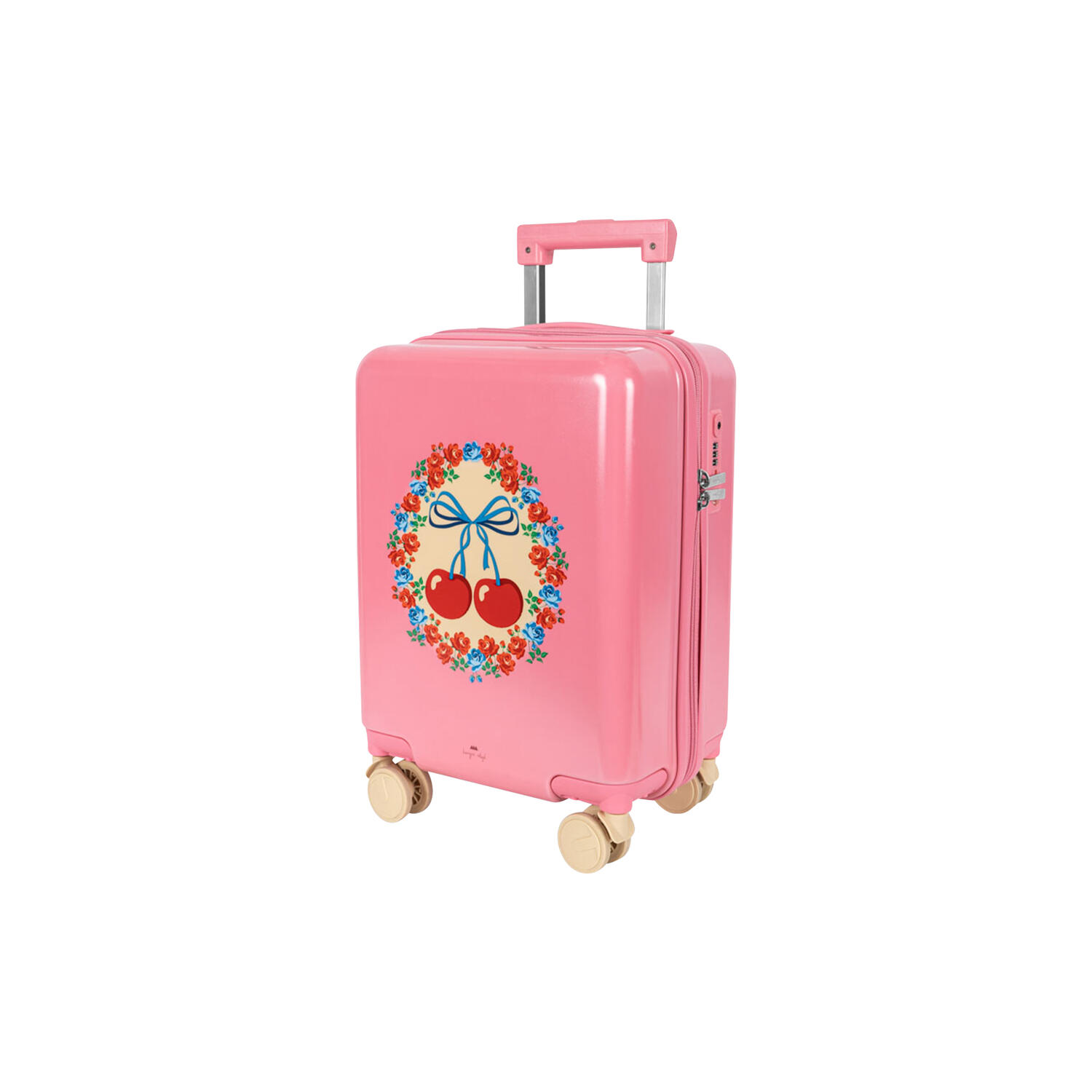 Travel Suitcase, cherry bow