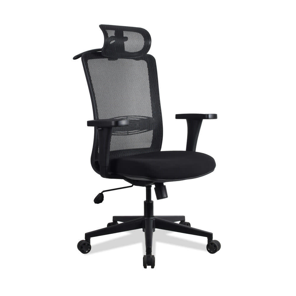 LAMA - Chaise ergonomique de bureau noire